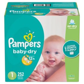 *Sam's Club*  Pampers Baby Dry One-Month Supply Diapers + Filler Item+ $15 GC + $10 Cashback *YMMV Amex*