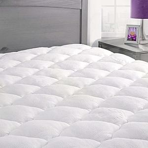 ExceptionalSheets Rayon from Bamboo Hypoallergenic Mattress Pad with Fitted Skirt - Queen $55 or King $59 with free shipping