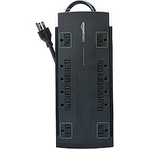 AmazonBasics 12-Outlet Surge Protector - $14.99 - Free shipping for Prime members at Woot!
