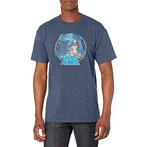 Star Wars Men's Classic Scene Circle T-Shirt (Navy Blue Heather, limited sizes) $6.90