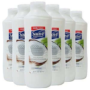 6-Pack 30oz. Suave Essentials Nourishing Conditioner (Tropical Coconut) $8.95 w/ Subscribe & Save