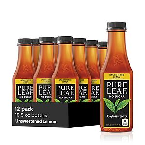 12-Pack 18.5-Oz Pure Leaf Iced Tea (Various Flavors) from $12.65 w/ Subscribe & Save