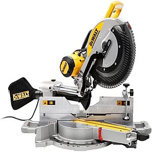 Dewalt Miter Saw 12 Inch, 15 Amp, Double Bevel Capacity, With Sliding Compound, Corded (DWS780) $424 at Amazon