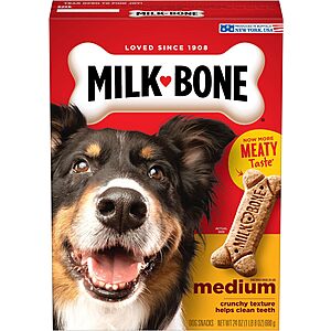 24-Oz Milk-Bone Original Dog Biscuit Treats (Medium) $1.60 w/ Autoship + Free S/H on Orders $49+
