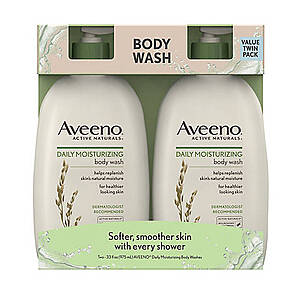 Aveeno Daily Moisturizing Body Wash, 2 pk./33 fl. oz. $4.98 BJ's Wholesale Club