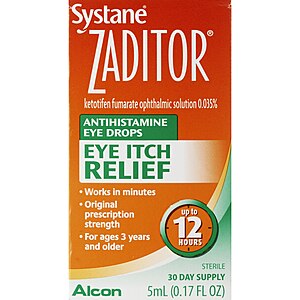 YMMV Zaditor Allergy Eye Drops $5.49