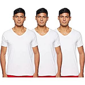 Hanes Men's 3-Pack Tagless Cotton V-Neck Undershirts $1 Prime