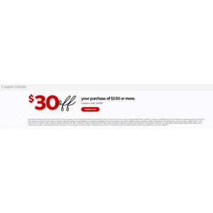 Staples.com $30 off your purchase of $150 or more Exp 5/25/19