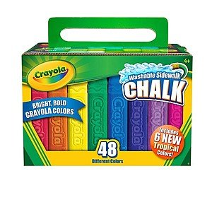 Crayola 48 Count Sidewalk Chalk $3.50 free shipping with Kohl's Charge at Kohls.com