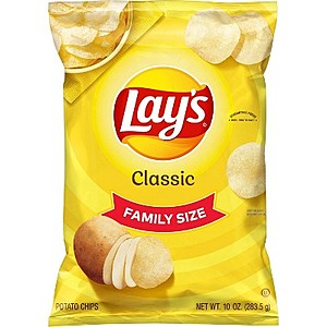 Lay's Family Size Potato Chips (various flavors) 12 for $19 + In-Store Pickup Only