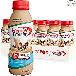 12-Pack 11.5-Oz Premier Protein Shake (Various Flavors) $17.50 w/ S&S + Free Shipping w/ Prime or on $25+