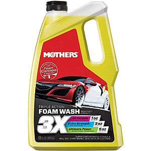 100-Oz Mothers Triple Action Foam Car Wash $6.50 + Free Shipping w/ Prime or on $25+