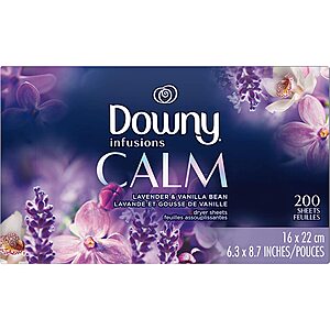 Select Household Supplies: Buy 3, Get $10 Off: 200-Ct Downy Infusions Dryer Sheets 3 for $14.80 w/ Subscribe & Save & More