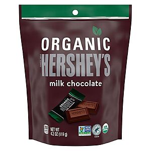 4.2-Oz Hershey's Organic Miniatures Pouch (Dark Chocolate or Milk Chocolate) $1.60 + Free Store Pickup ($10 minimum) at Walgreens