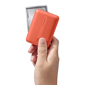 JSAUX Mini Portable Charger 10000mAh (Orange) $17.99