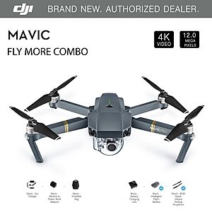 DJI Mavic Pro Drone Fly More Combo for $719.99 after 10% eBay coupon