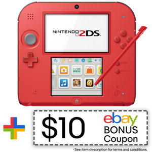 Nintendo 2DS Console (Nintendo Refurbished) + $10 eBay Coupon $50 + Free Shipping