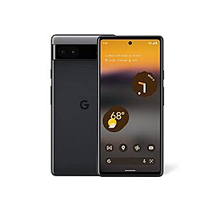Google Pixel 6a - 5G Android Phone - Unlocked Smartphone with 12 Megapixel Camera and 24-Hour Battery - Charcoal + F/S $399.00 - Amazon