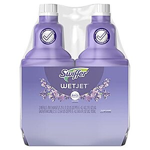 Swiffer WetJet Multi-Purpose Floor Cleaner Solution with Febreze Refill, Lavender Vanilla and Comfort Scent, 1.25 Liter (Pack of 2) - $7.04 /w S&S - Amazon
