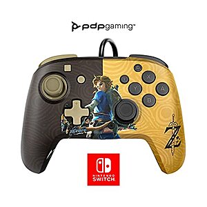 Prime Members: PDP Gaming Faceoff Deluxe+ Wired Nintendo Switch Pro Controller (Zelda, Tom Nook) - $13.99 - Amazon
