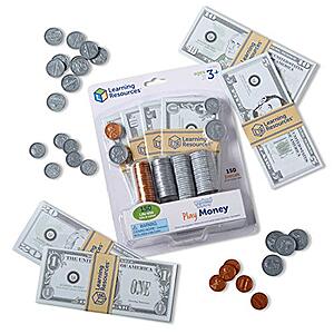 Learning Resources Pretend Play Money - 150 Pieces - $7.29 - Amazon
