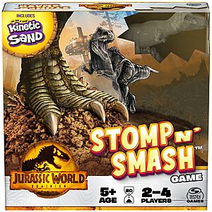 Jurassic World Dominion: Stomp N' Smash Kinetic Sand Game - $5.24 - Amazon