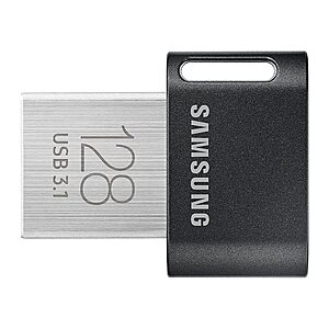 $13.99: 128GB Samsung FIT Plus USB 3.1 Flash Drive