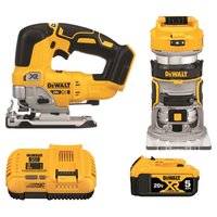 DeWalt 20V MAX XR Brushless Cordless Router and Jig Saw combo - $251