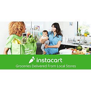 Instacart Same Day Staples Delivery $20 off $50 code valid to 6/26, get free delivery when you add $25+ Dunkin Coffee or $30+ of Charmin/Bounty Items to cart