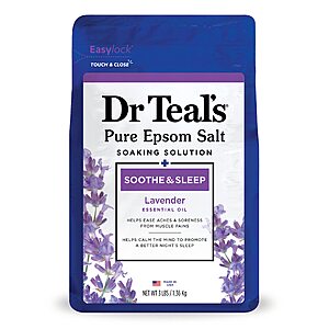 3-lbs Dr Teal's Epsom Salt Soaking Solution (Lavender) + $5 Target eGift Card 3 for $17.70