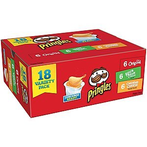 18-Count Pringles Snack Stacks Variety Pack (3 Flavors)  $5.25 w/ S&S + Free Shipping