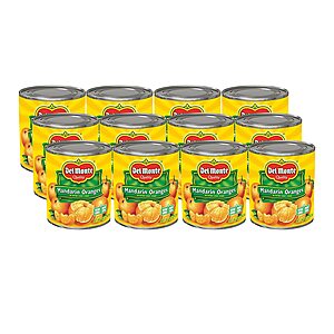 12-Pack 8.25-Oz  Del Monte Canned Mandarin Oranges $9.90 w/ S&S + Free S&H w/ Prime or $25+