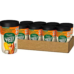 8-Ct 11.1-Oz Campbell's Well Yes! Sipping Soup (Butternut Squash & Sweet Potato) $9.40 w/ S&S + Free S&H w/ Prime or $25+