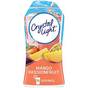 1.62-Oz Crystal Light Sugar-Free Zero Calorie Liquid Water Enhancer (Mango Passionfruit) $1.89 w/ S&S + Free Shipping w/ Prime or on orders over $25