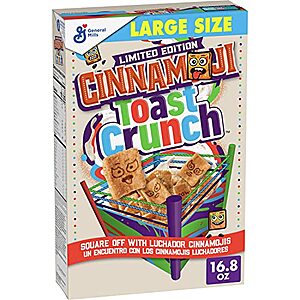16.8-Oz "Large Size" Original Cinnamon Toast Crunch Breakfast Cereal $2.60 w/ S&S + Free S&H w/ Prime or $35+