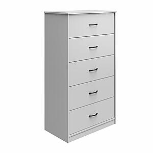 Mainstays Classic 5-Drawer Dresser (Rustic Oak or Gray) $44 + Free Shipping