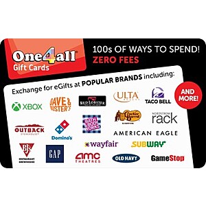 Kroger Gift Cards, $10 bonus when you buy a $100 ONE4ALL eGift Card (redeemable at 100+ retailers including Home Depot, Lowe's, Chevron, Gamestop), + 4X fuel points