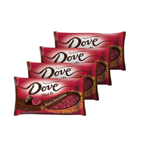 Prime Members: 4-Pack 8.87oz Dove Promises Dark Chocolate Valentine Hearts $9.55 & More