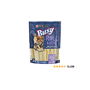 Amazon - Purina Busy Real Beefhide Dog Chews YMMV - $3.64