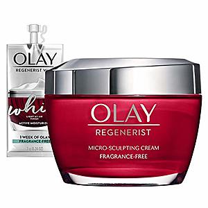 1.7-Oz Olay Regenerist Micro-Sculpting Cream Face Moisturizer + 0.24-Oz Whip Face Moisturizer $11.73 + Free Shipping w/ Prime or on orders over $25