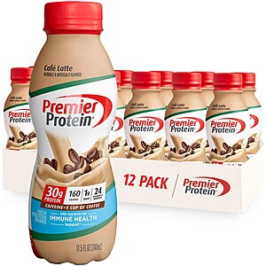 12-Pack 11.5-Oz Premier Protein Shake (various flavors) $17.49 w/ S&S + Free Shipping w/ Prime or on orders over $25