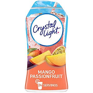 1.62-Oz Crystal Light Sugar-Free Zero Calorie Liquid Water Enhancer (Mango Passionfruit) $2.32 w/ S&S + Free Shipping w/ Prime or on orders over $25