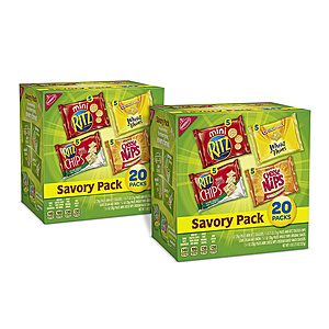 40-Pack Nabisco Savory Cracker Variety Pack $10.25 w/ Subscribe & Save