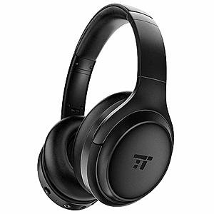 Active Noise Cancelling Headphones Bluetooth Headphones Over Ear Headphones Hi-Fi Sound Deep Bass, Quick Charge, 30 Hours Playtime for Travel Work TV PC Cellphone $44.99