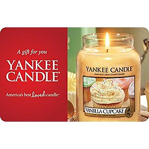 $50 Yankee Candle Gift Card for $40 at Amazon