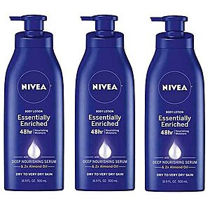 3x Nivea Body lotion (16.9 fl oz) for $10.58 - Free shipping to home $10.51