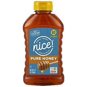 Nice! Pure Honey 24.0oz $4.50 or Nice Raw Organic Honey 16.0oz $5.25 @ Walgreens
