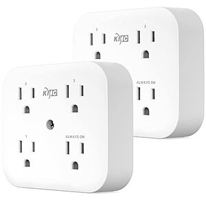 KMC Smart Tap Mini 2-Pack, 4-Outlet Wall Mounted Multiple Smart Plug Adapter $10.60 After $3 Coupon @Amazon