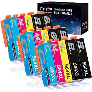 50% off HP 564 compatible Ink Cartridges for HP Photosmart, Officejet and Deskjet Printers (6 Black, 3 Cyan, 3 Magenta, 3 Yellow) now $11.49