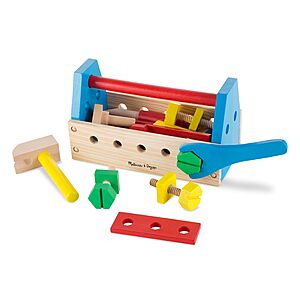 24-Piece Melissa & Doug Take-Along Wooden Construction Tool Kit $8.40 + Free Shipping w/ Prime or on $35+